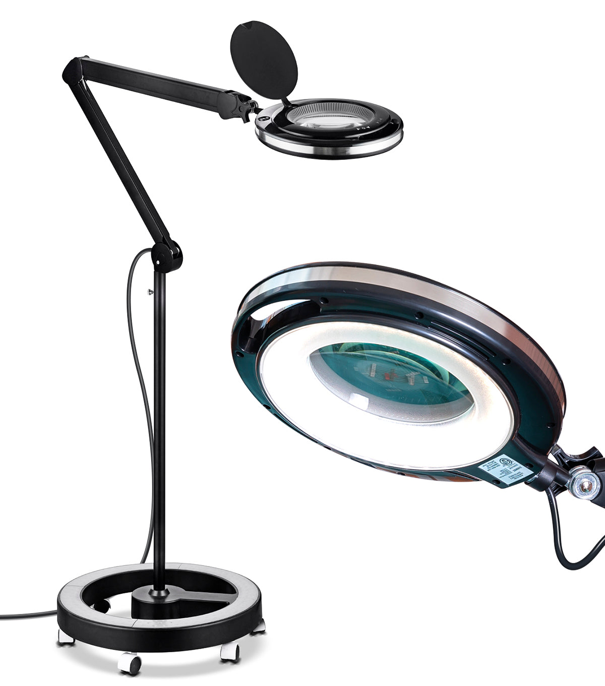 10x Magnifying Glass Stand with 13 Flexible Gooseneck Arm and