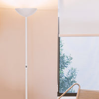 Brightech SkyLite LED Torchiere Floor Lamp – Bright, High Lumen Uplight for Reading in Living Rooms & Offices - 3 Way Dimmable to 30 Percent Brightness - Tall Standing Pole Light