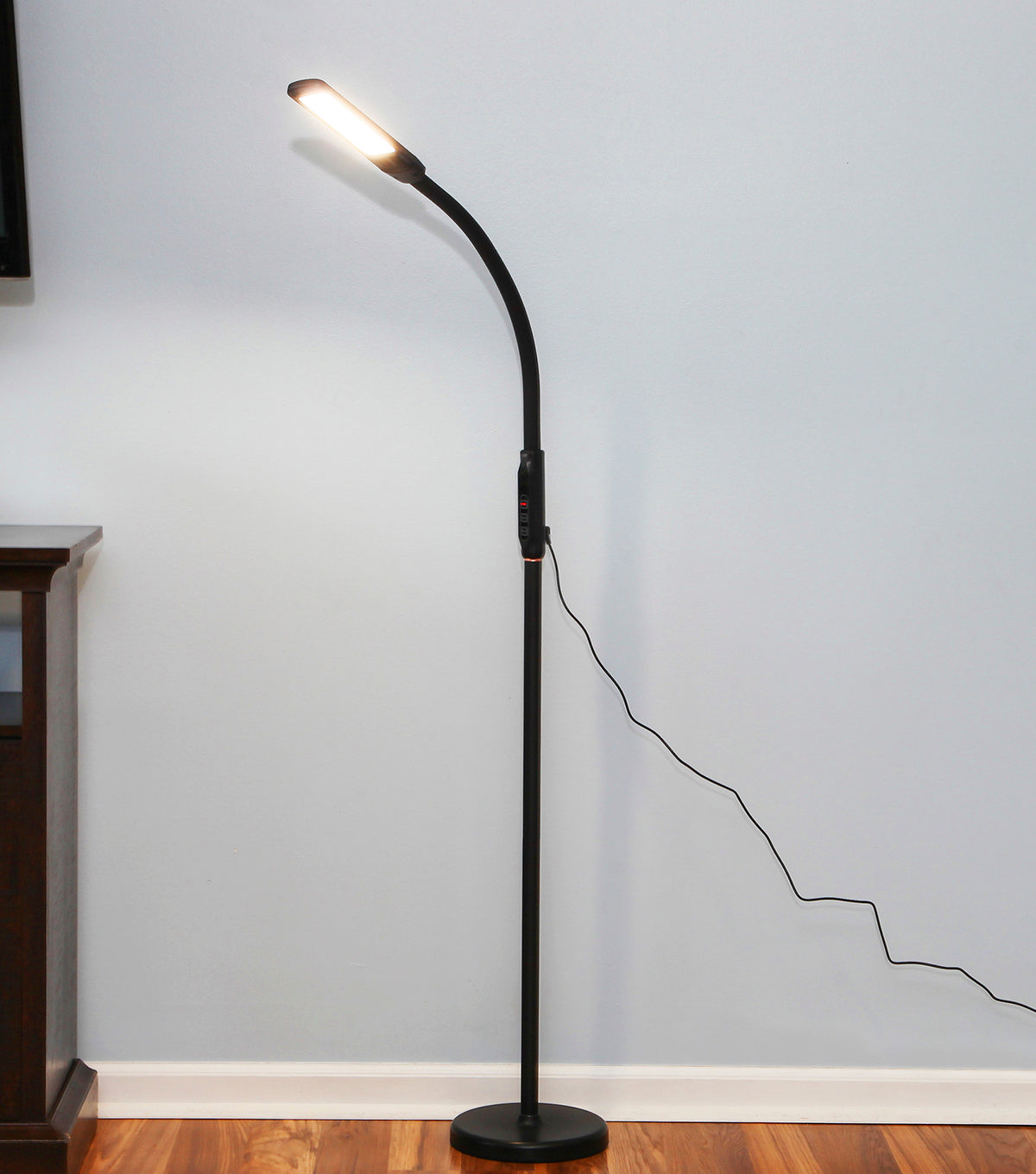 CIPACHO 65.01 in. Brown 1-Light Lantern Smart Floor Lamp with