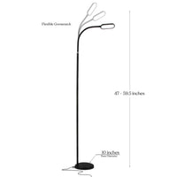 Brightech Battery Plus - Rechargeable Reading Floor Lamp, Portable Bright Task Standing Light for Living Room, Bedroom, Office