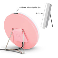 Brightech Light Therapy Lamp with Built-in USB Port for Charging - 10,000 LUX, LED UV Free, Full Spectrum Desk Light for Home and Office