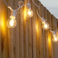 Brightech Ambience Pro - Globe, Waterproof LED Outdoor String Lights - 26 Ft Patio Lights with 1W Edison Bulbs Create Cafe Ambience On Your Balcony