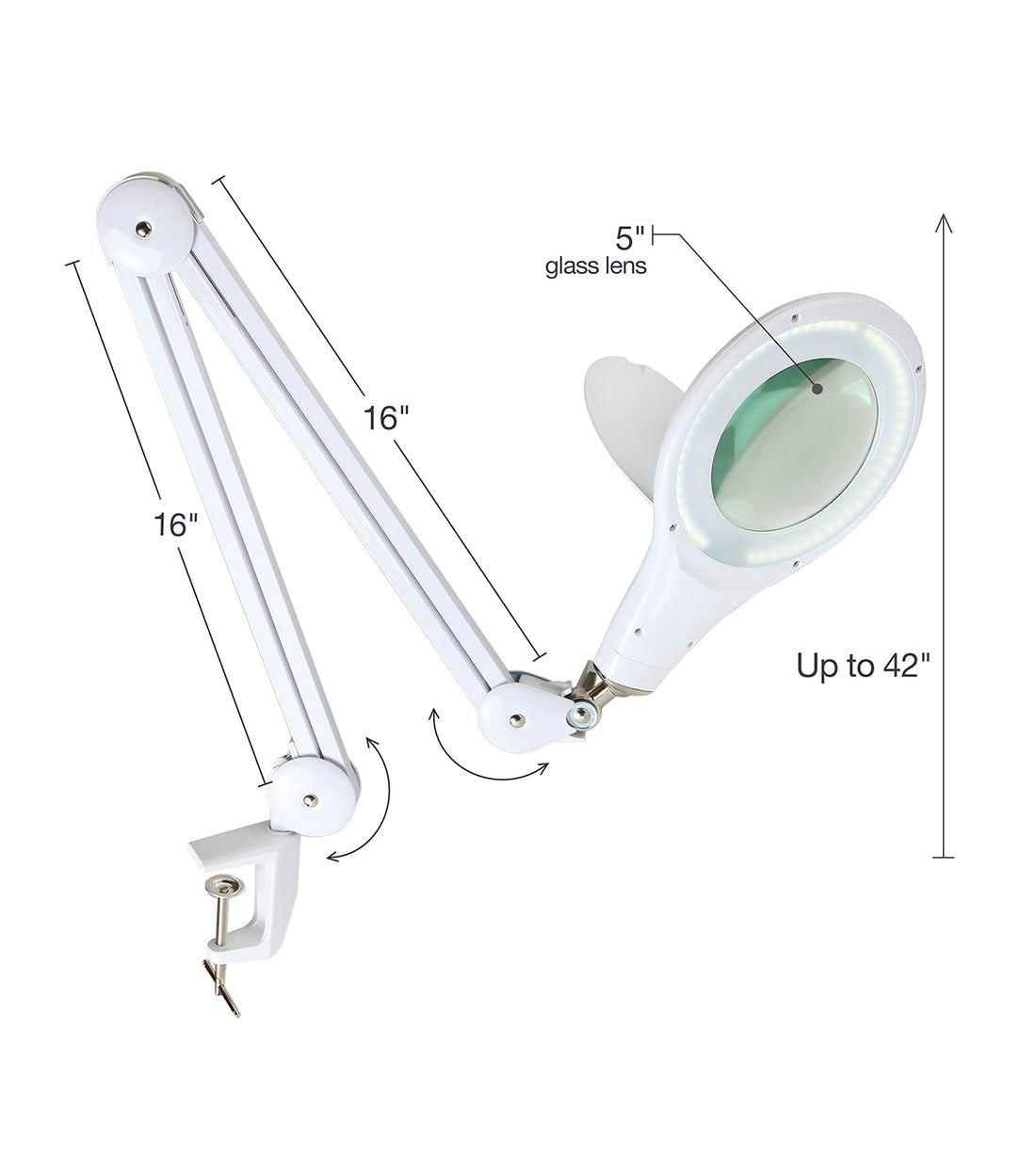 Brightech Lightview Magnifying Glass & Bright LED Lamp with Stand, Cla –  Lumez Lights
