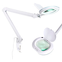 Brightech LightView PRO XL Magnifying Clamp Lamp – Super Comfy, Easy to Use Craft & Pro Magnifier with Bright LED Light for Desk, Table & Workbench - Wide Glass Lens – Dimmable & Light Color Adjusting