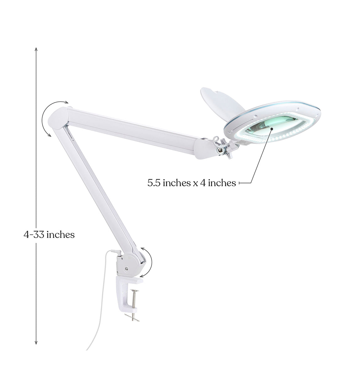 Brightech LightView PRO XL Magnifying Clamp Lamp – Super Comfy, Easy t –  Lumez Lights
