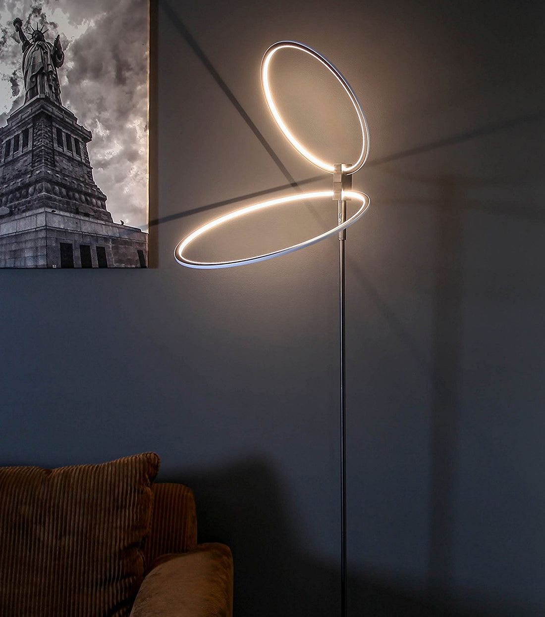 Brightech Eclipse Modern LED Torchiere Floor Lamp Very High Brightne –  Lumez Lights