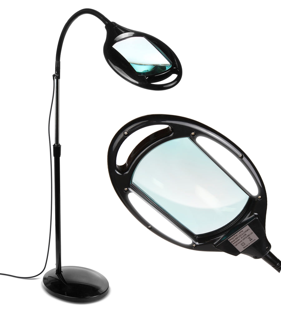 5X Magnifying Glass with Light and Stand, 36 LED Flexible Gooseneck  Magnifying D