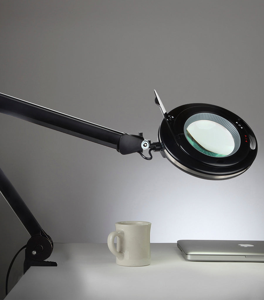 Brightech Lightview Magnifying Glass & Bright LED Lamp with Stand, Cla –  Lumez Lights