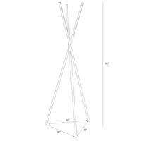 Brightech Stix LED Tripod Floor Lamp for Living Room - Dimmable Modern Standing Lamp, with 3 Lights for Bedroom - Contemporary Office Lighting