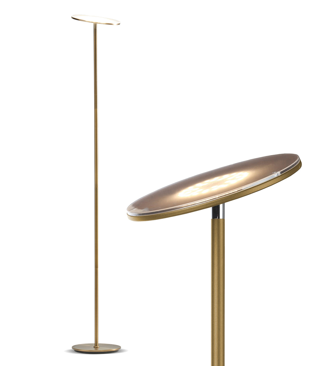 Brightech Sky Flux The Very Bright LED Torchiere Floor Lamp, for You –  Lumez Lights