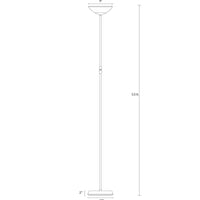 Brightech SkyLite LED Torchiere Floor Lamp – Bright, High Lumen Uplight for Reading in Living Rooms & Offices - 3 Way Dimmable to 30 Percent Brightness - Tall Standing Pole Light