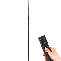 Brightech Sky Remote Control - Modern, LED Torchiere Super Bright Floor Lamp - Contemporary, High Lumen Light for Living Rooms & Offices - Dimmable, Indoor Pole Uplight for Bedroom Reading - Black